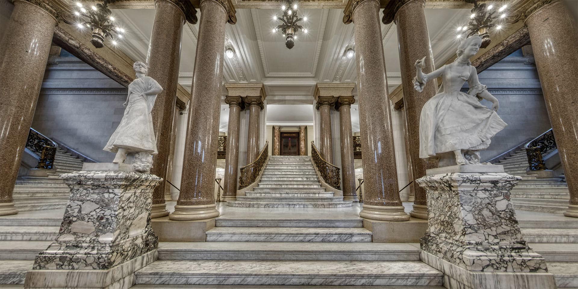 Visite virtuelle Opéra Comique – Escalier principal en très haute définition