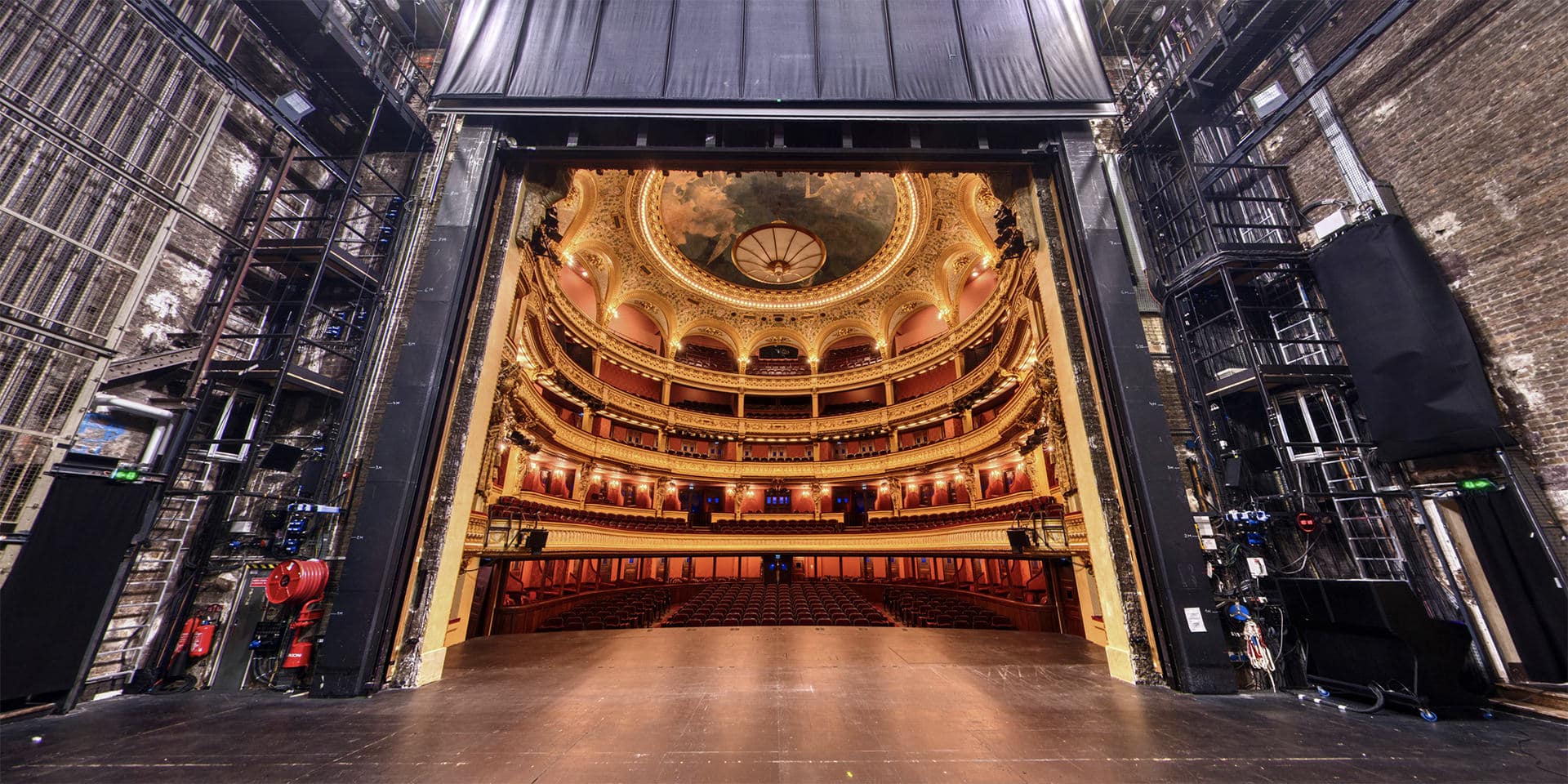 Visite virtuelle Opéra Comique – Vue du plateau depuis la salle