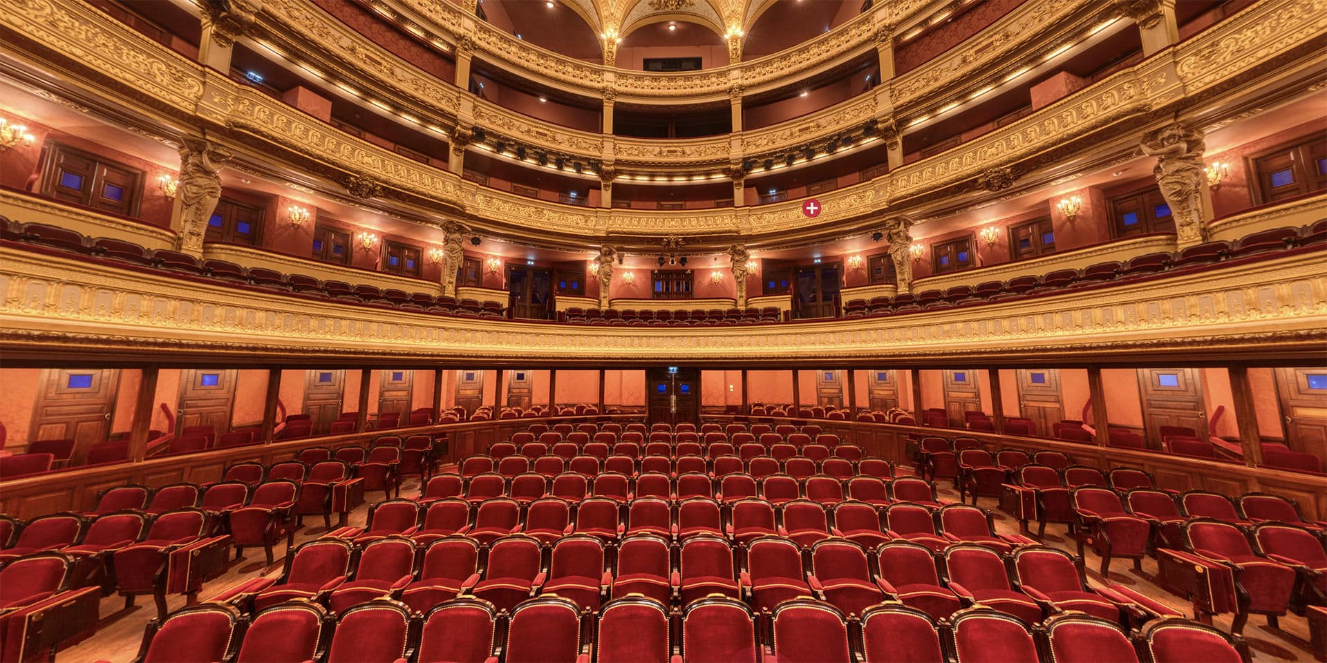 Visite virtuelle Opéra Comique – Salle Favart et balcons dorés
