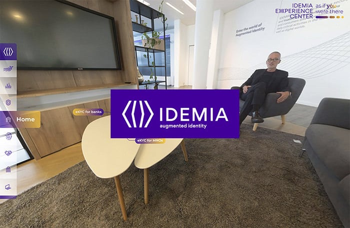 visite virtuelle du showroom d'Idémia