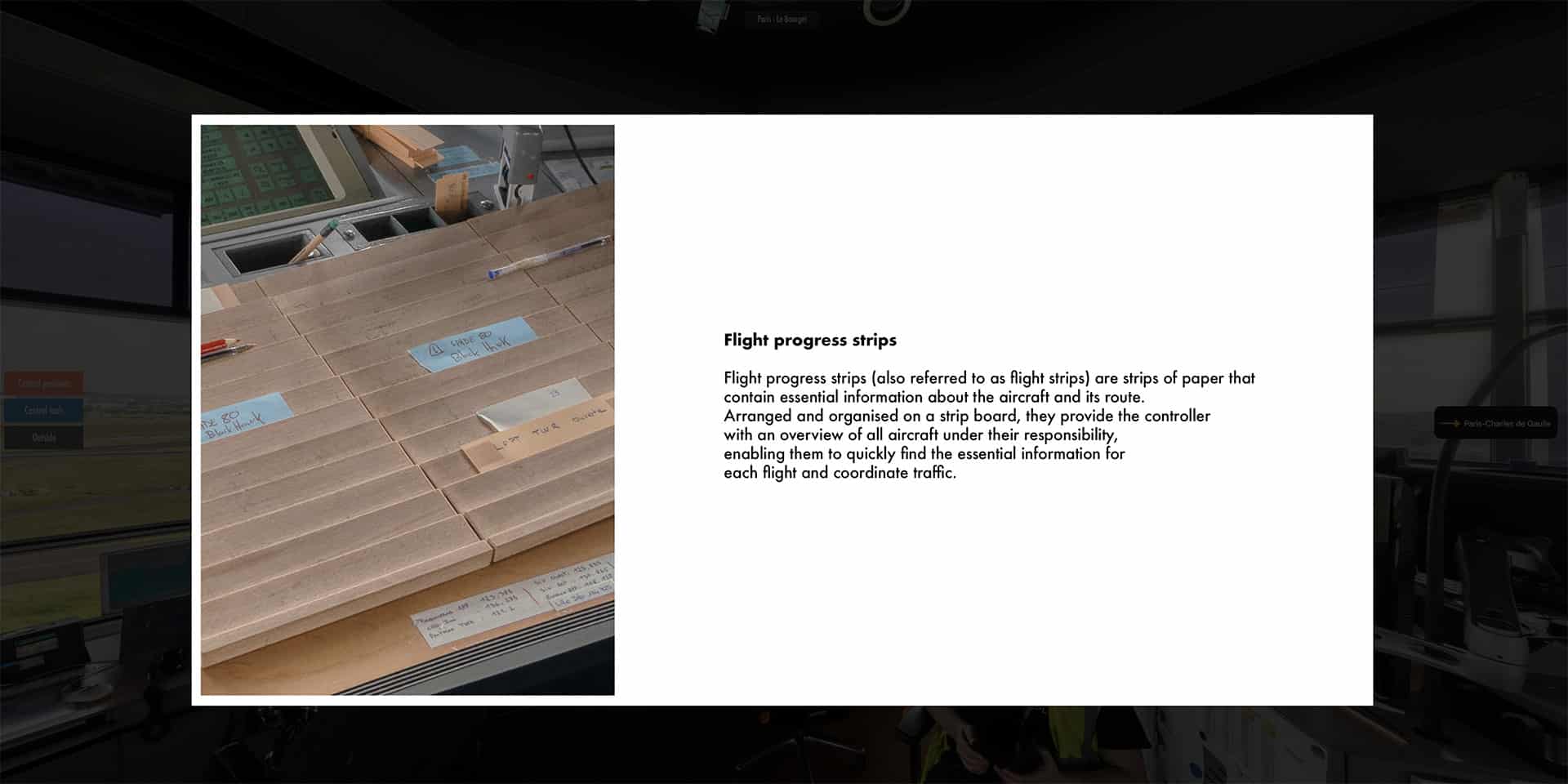 Screenshot of the interactive hotspot explaining the LOC (Local Control) position in the virtual tour